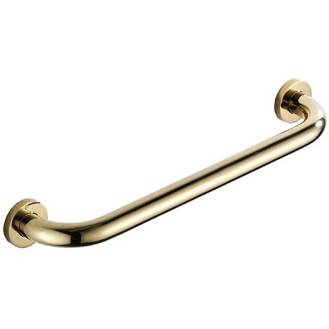 Barre d'appui de sécurité en acier inoxydable pour salle de bain, 50 cm, pour toilettes et douche.-AquaForge