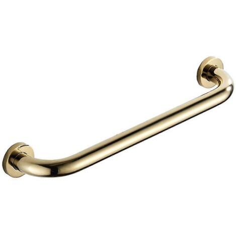 Barre d'appui de sécurité en acier inoxydable pour salle de bain, 50 cm, pour WC et douche.-AquaForge