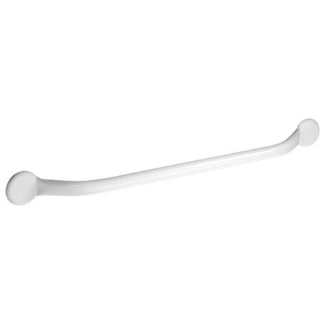 Barre d'appui droite 70cm acier époxy blanc - GODONNIER