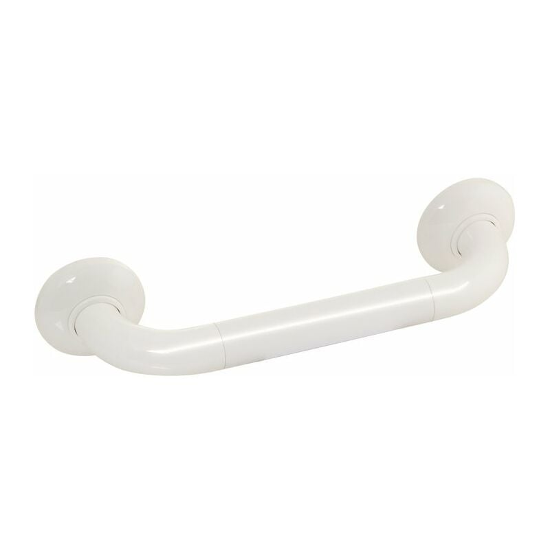 Barre d'appui droite blanche - 580 mm - diamètre 33 mm - polyalu Pellet asc