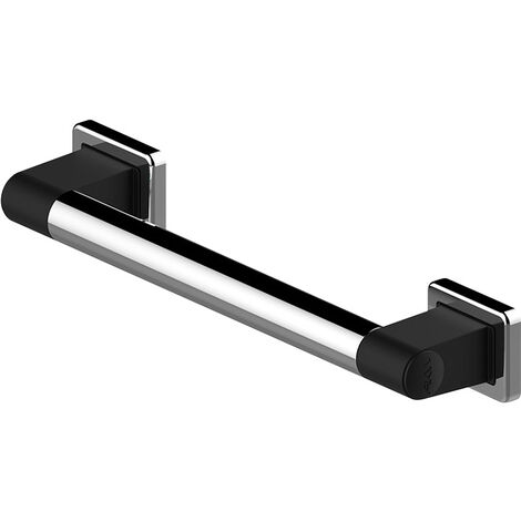 Barre d'appui droite - Décor : Chromé / Noir RAL 7021 - Longueur : 600 mm - AKW