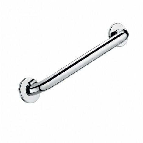 Barre d'appui droite en inox 304 poli brillant - Ø32 x L 300 mm - chromé - Regiplast