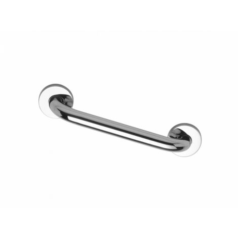 Barre d'appui droite Inox poli brillant 30cm adaptée PMR et Séniors