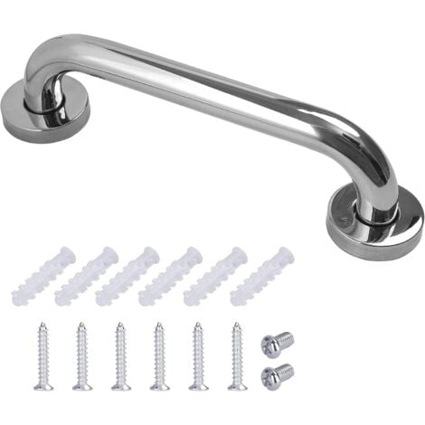 LABLANC Barre d'appui en Acier Inox Poignée de Baignoire de Salle de Bain pour WC Toilette pour Personnes Âgées/Handicapées/Enfants/Enceinte 25 cm