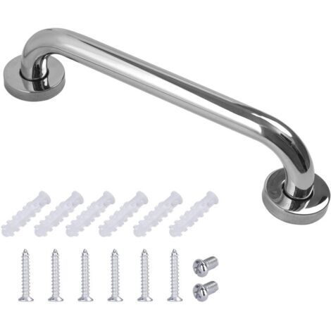 Barre d'appui en Acier Inox Poignée de Baignoire de Salle de Bain pour WC Toilette pour Personnes Âgées/Handicapées/Enfants/Enceinte 30 cm