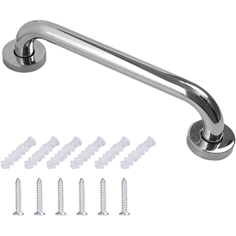 Barre d'appui en acier inoxydable pour toilettes, salle de bain et baignoire, pour personnes âgées