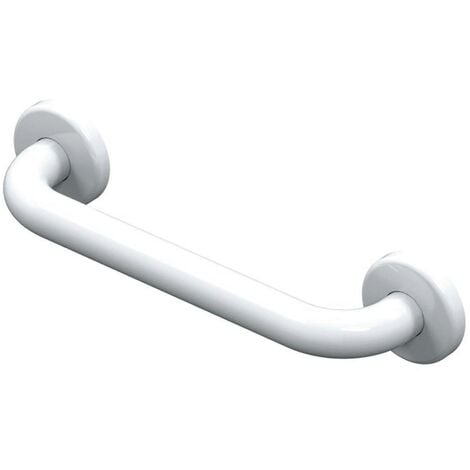 AKW Barre d'appui inox blanc 300 mm - Barre d'appui 300 mm blanc