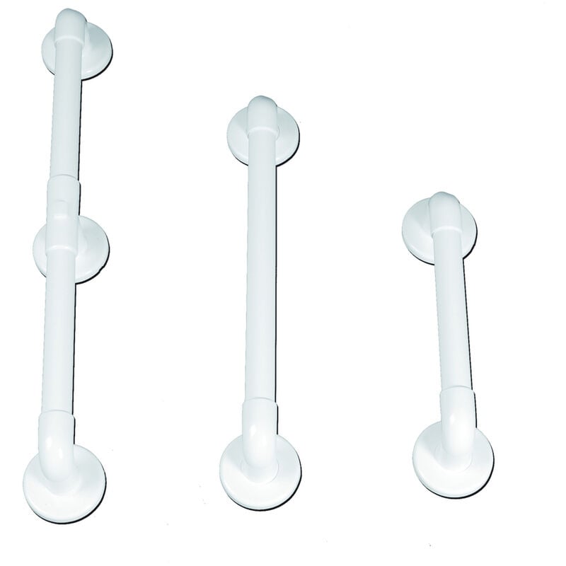 AKW - Barre d'appui pvc renforcé droite - blanc long 300mm