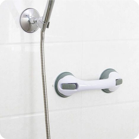 Barre d'appui murale de salle de bain 2 pièces avec ventouse, poignée de baignoire de sécurité pour personnes âgées et âgées - pas de perçage