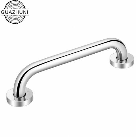 Barre d'appui murale en acier inoxydable poignée de baignoire salle de bain toilette barre d'appui de sécurité pour enfants âgés handicapés (30 cm)