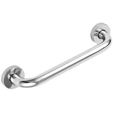 Barre d'Appui Murale en Inox pour Salle de Bain, Sécurité pour Handicapés et Personnes Âgées (30 cm)