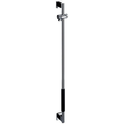 Barre d'appui pour douche système SYSTEM 2 gerade. avec revêtement chromé/noir