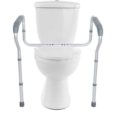 ROSVOLA Barre d'appui pour personnes âgées, handicapés, personnes âgées, personnes âgées, handicapées, personnes âgées - Barre d'appui bariatrique - Hauteur réglable, bras rembourrés