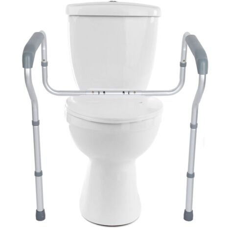 Barre d'appui pour personnes âgées, handicapés, personnes âgées, personnes âgées, handicapées, personnes âgées - Barre d'appui bariatrique - Hauteur réglable, bras rembourrés
