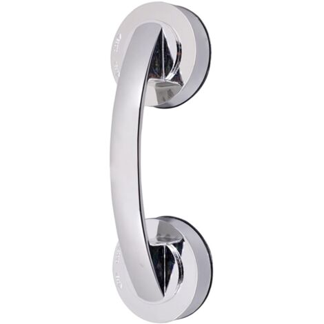 Barre d'appui pour toilettes, poignée à ventouse, barre d'appui de douche portable, 1 pièce (argent)