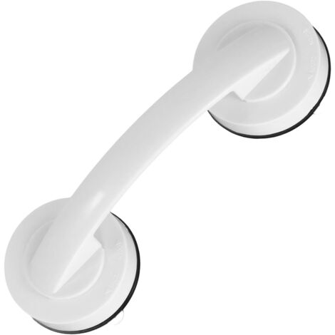 Barre d'appui pour toilettes, poignée à ventouse, barre d'appui de douche portable, 1 pièce (blanc)