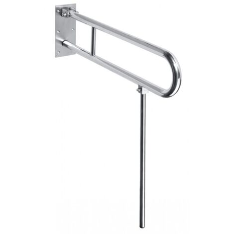 Barre d'appui relevable U 813+jambe d'appui HELP 10x25/80 x81,3cm