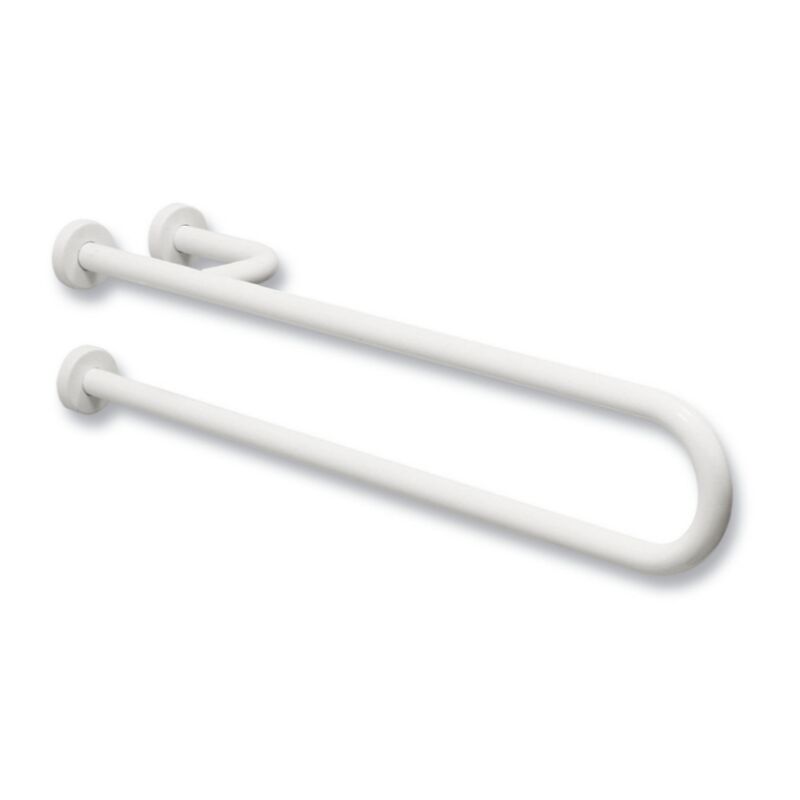 Idral Rubinetteria - Barre d'appui peinte à gauche Idral 12004V-65SX easy series Blanc