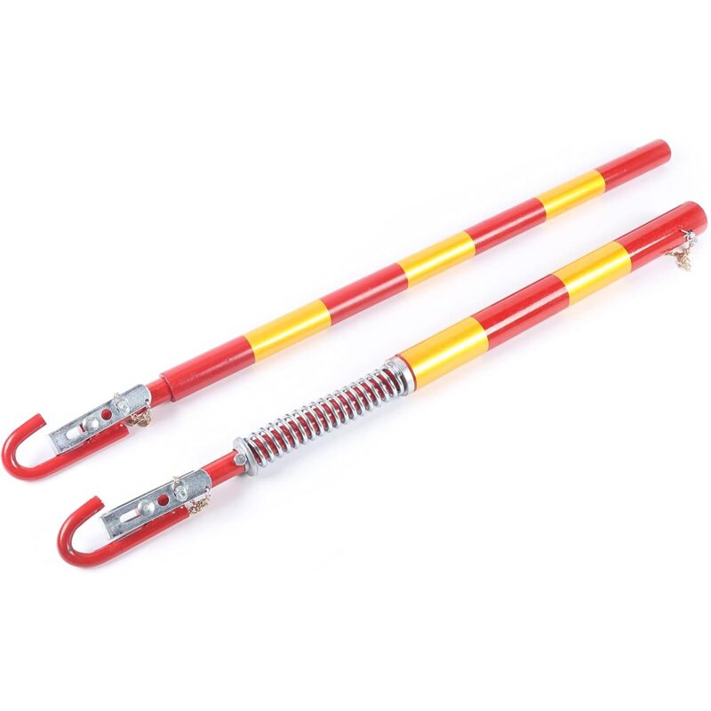 Senderpick - Barre d'attelage avec ressort tampon 5T 5000 kg corde d'attelage Aide au dépannage Longueur 175 cm pour attelage voiture camion Force de