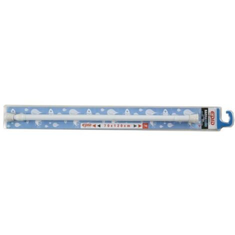 BARRE DE BAIN DROITE BLANCHE - 140-260 CM