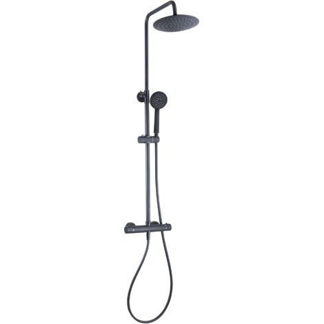Barre de bain thermostatique noire