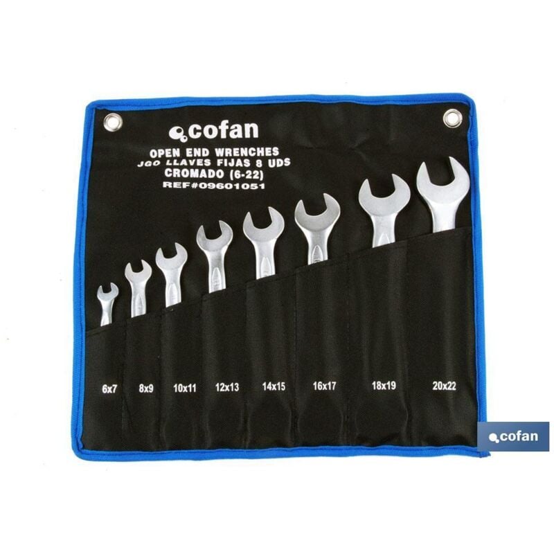 Jeu de 6 clés fixes 6-7 a 16-17