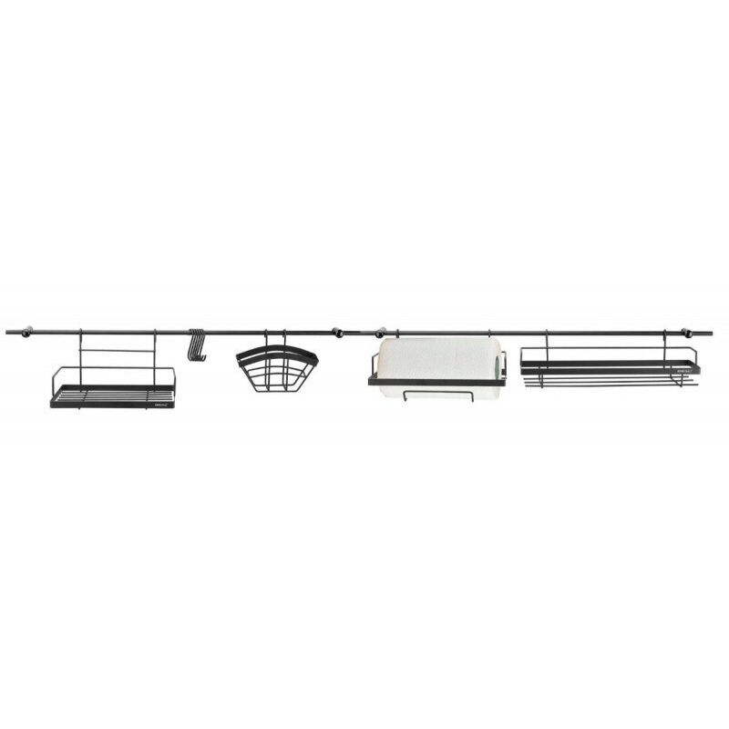 Barre De Cuisine 16 Pièces Noire Kinghoff Kh-1498