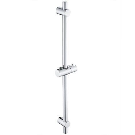 Barre de Douche Acier inoxydable Ensemble de Douche 68cm Avec Support de Douche Dimensions 68 x 2,2 cm, chromé