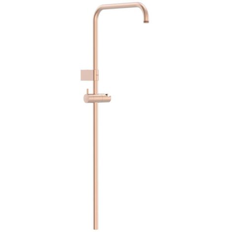 Barre de douche adaptable au robinet thermostatique mural Or Rose Mat 24K - TRES 03463502OPM