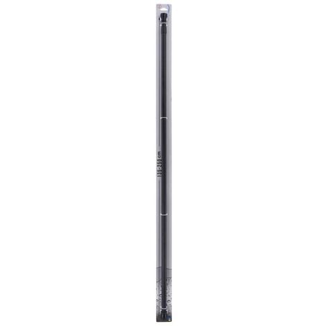 Barre de douche aluminium 135-250 cm - noir mat - Tendance