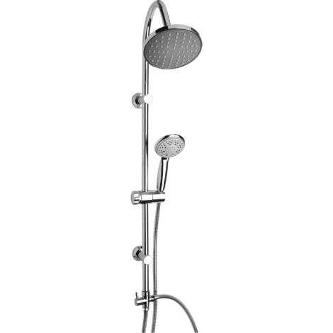 Barre De Douche Avec Pomme De Douche Fixe Et Pommeau Manuel + Déviateur Modèle “M”