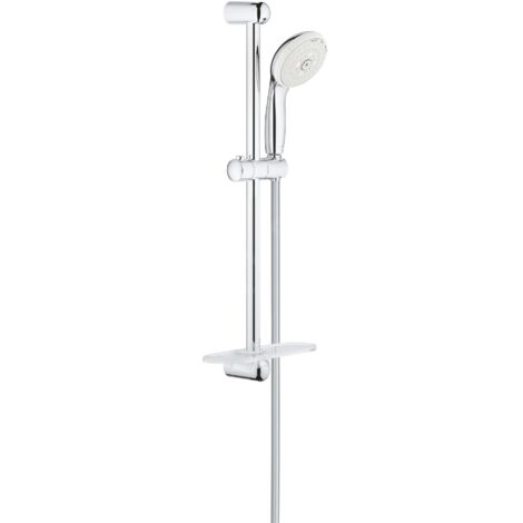 Barre de douche avec porte-savon tempesta 100 3 jets chrome