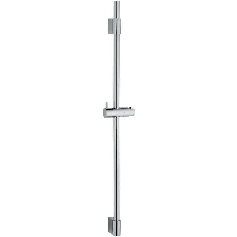 Wenko - Barre de Douche Classic Flexibilité Pratique, Accessoires, ø 2,2 x 90 cm, Argent