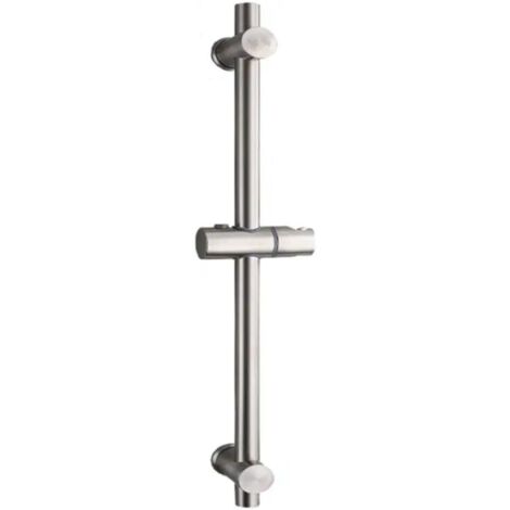 Barre de douche en acier inoxydable 304 – Hauteur réglable 660 mm – Rotation 360° – Finition brossée résistante à la corrosion