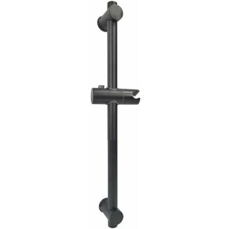 Barre de douche en acier inoxydable 304 – Supports réglables en hauteur et angle – Finition brossée – Longueur 66 cm – Hauteur 660 mm