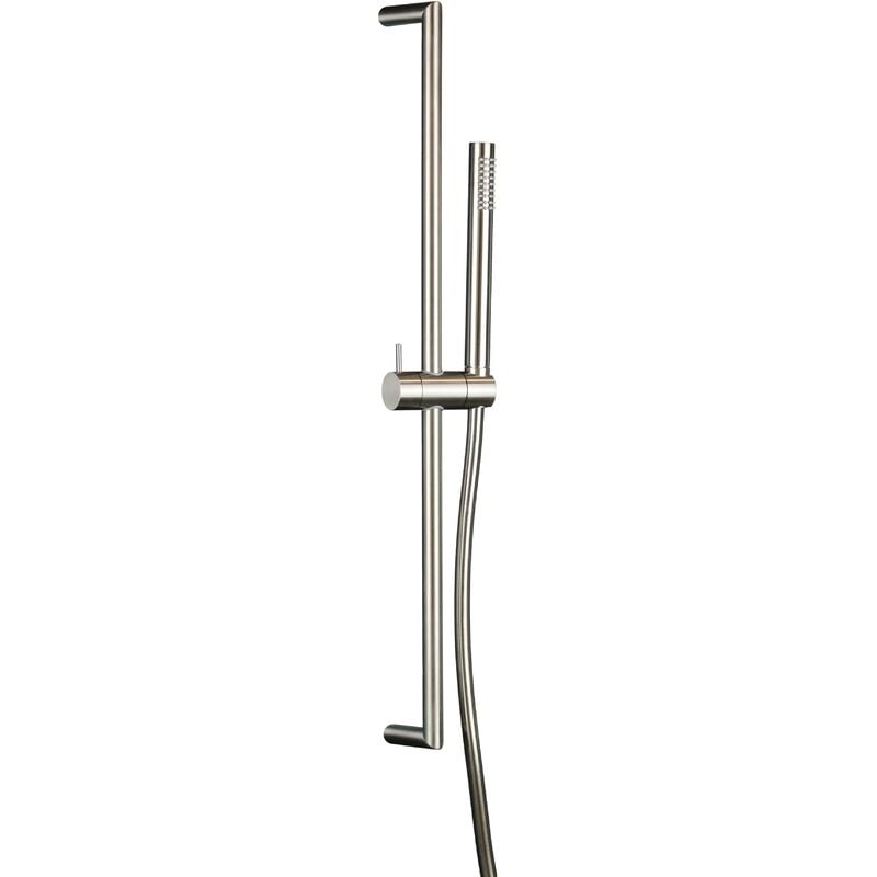 Ponsi Rubinetteria - Barre de douche en acier inoxydable aisi 316 Ercos Stilox BNSTLXAS41 acier inoxydable brossé