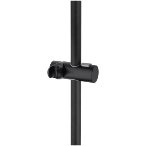 Barre de douche en laiton avec supports muraux noir mat BLACK & WHITE - BOSSINI D06000073