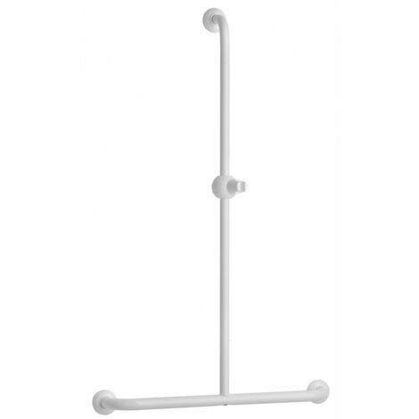 Barre de douche en T aluminium époxy Pellet