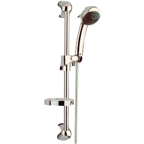 barre de douche Europa cm 60 h Douchette A 5 jets 25 mm avec porte-savon
