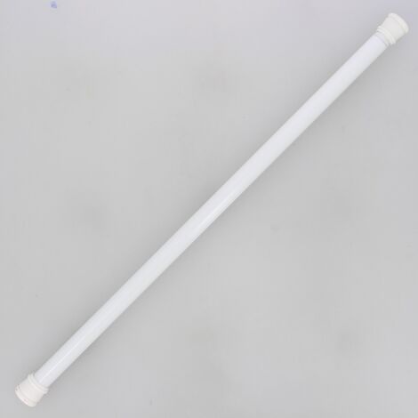 Barre De Douche OVA Rondo 90x90 Cm - Blanc - Spirella - Support Mural Ajustable