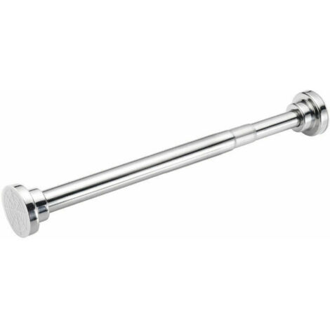 Barre de douche extensible, sans perçage, télescopique en acier inoxydable 55-85 cm