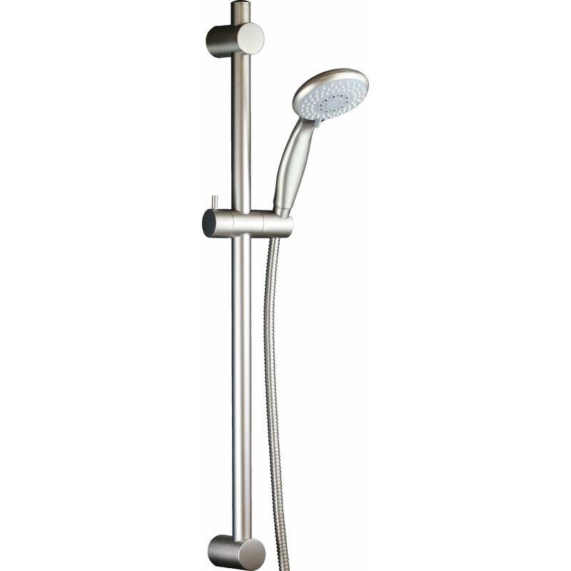 Barre de douche couleur acier brossé Damast Renovo 2.0 - 15374 acier inoxydable brossé