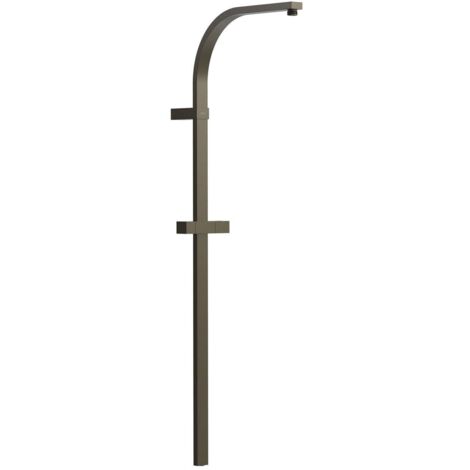 Barre de douche longue adaptable au robinet thermostatique mural Noir bronze - TRES 03463505KMB