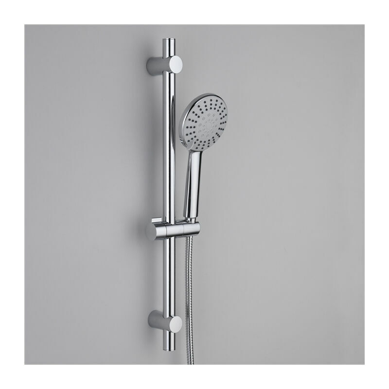 Lucky-88 - Barre de Douche Pommeau de Douche 5 Jets Ensemble de Douche Multifonction Chromé