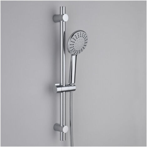 Barre de Douche Pommeau de Douche 5 Jets Ensemble de Douche Multifonction Chromé