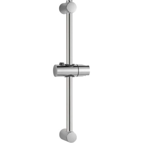 Barre de Douche Réglable 26-59 cm avec Support Pommeau, Chrome