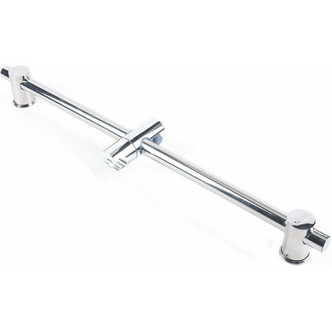 Barre de douche réglable en acier inoxydable 66 cm Support Mural Support De Pomme De Douche Support Variable