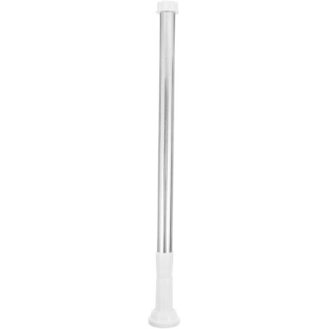 Barre de Douche Réglable Extensible Acier Inoxydable Tringle de Rideau pour Tringle de Douche Angle sans Perçage