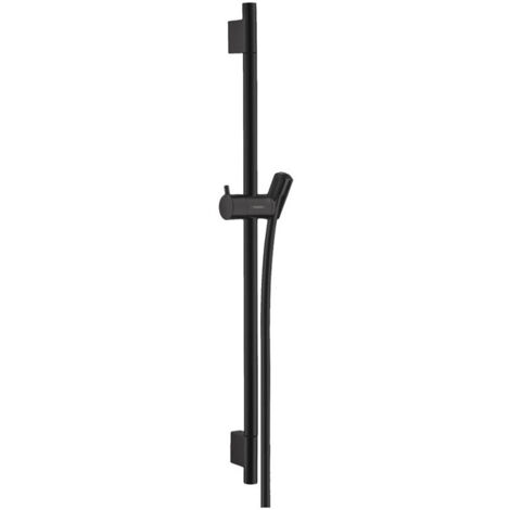 Barre de douche S Puro 0,65 m noir mat