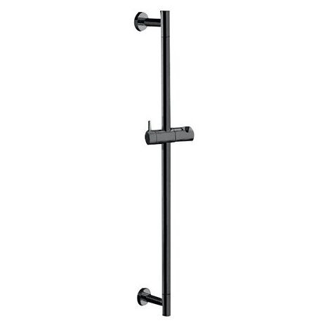 Barre De Douche Seule 60 Cm Chrome Noir Brosse Robinetterie HYDROTHERAPIE - CRISTINA ONDYNA PD07075